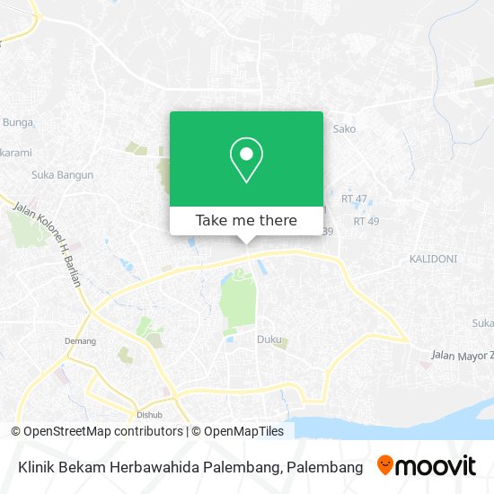Klinik Bekam Herbawahida Palembang map