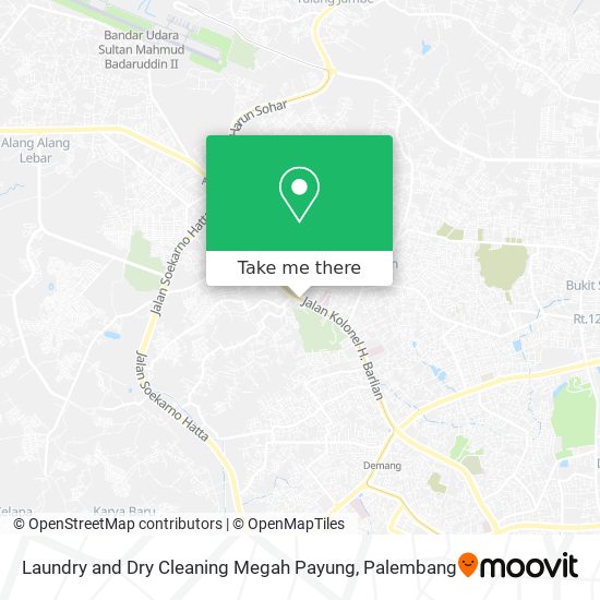 Laundry and Dry Cleaning Megah Payung map