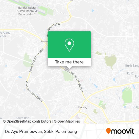 Dr. Ayu Prameswari, Spkk map