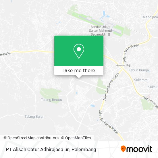 PT Alisan Catur Adhirajasa un map