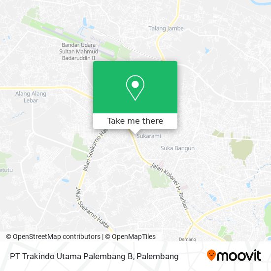 PT Trakindo Utama Palembang B map