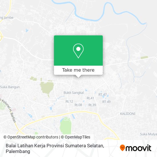 Balai Latihan Kerja Provinsi Sumatera Selatan map