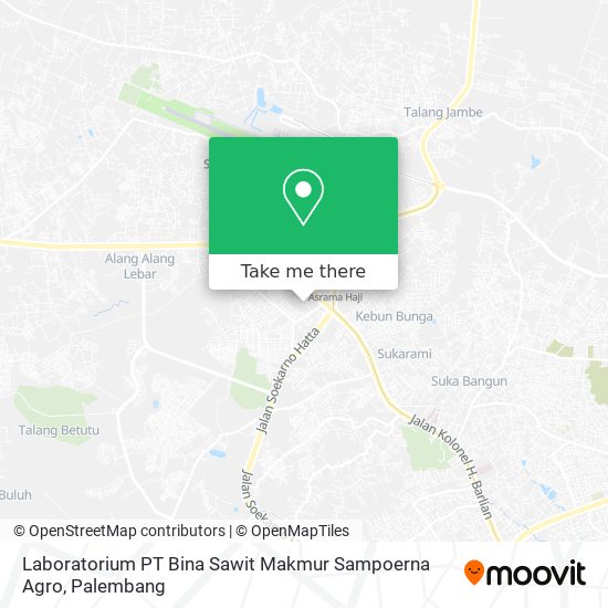 Laboratorium PT Bina Sawit Makmur Sampoerna Agro map