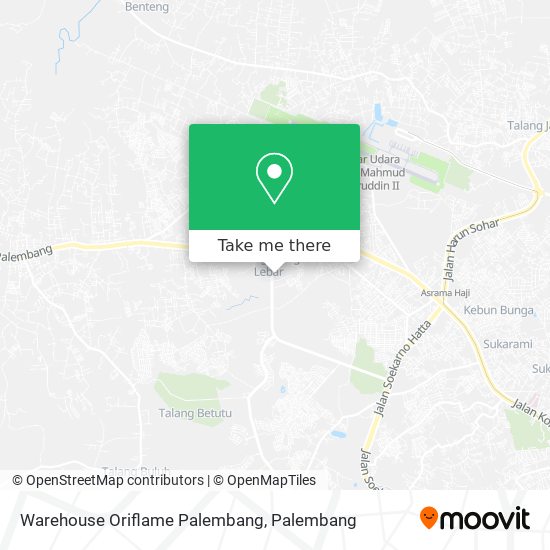 Warehouse Oriflame Palembang map