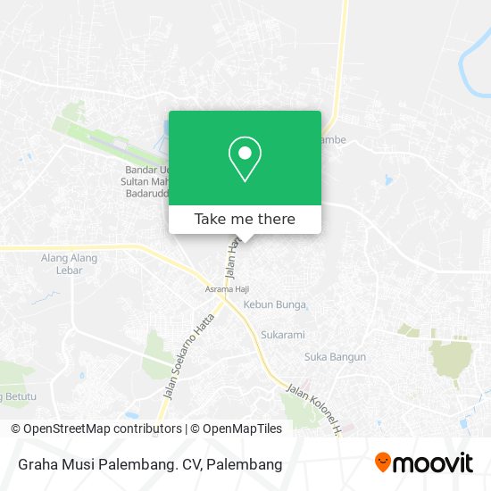 Graha Musi Palembang. CV map