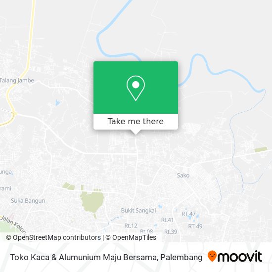 Toko Kaca & Alumunium Maju Bersama map
