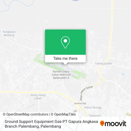 Ground Support Equipment Gse PT Gapura Angkasa Branch Palembang map