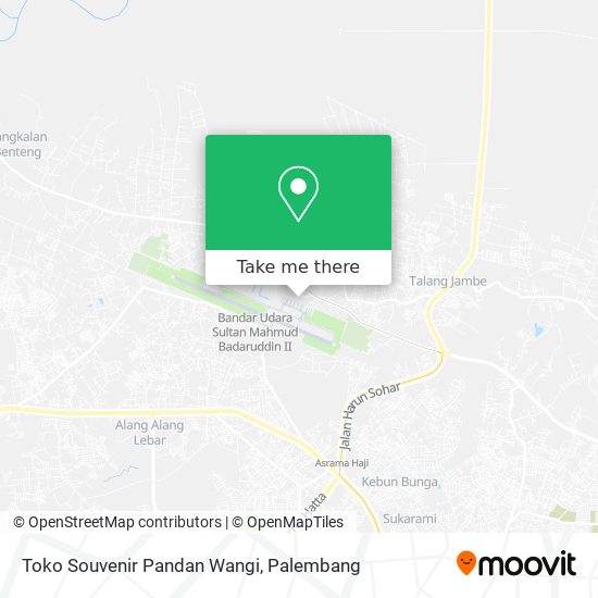 Toko Souvenir Pandan Wangi map