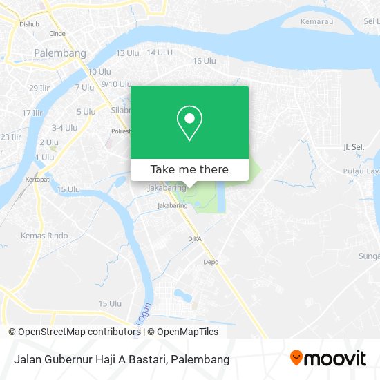 Jalan Gubernur Haji A Bastari map