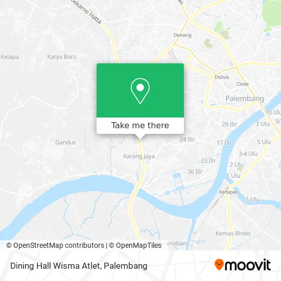 Dining Hall Wisma Atlet map