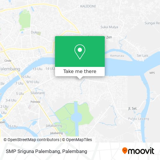 SMP Sriguna Palembang map