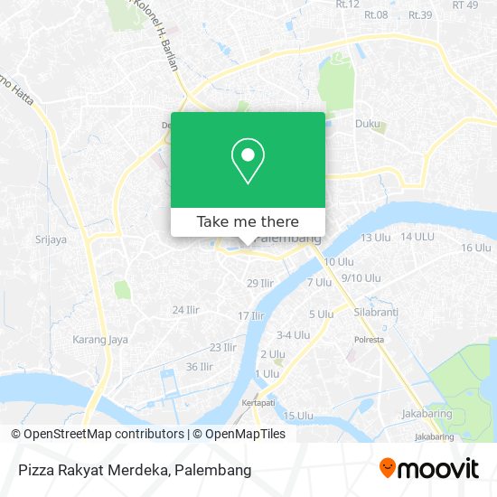 Pizza Rakyat Merdeka map