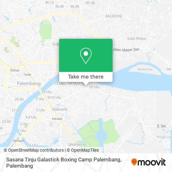 Sasana Tinju Galastick Boxing Camp Palembang map