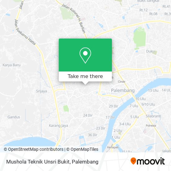 Mushola Teknik Unsri Bukit map