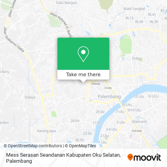 Mess Serasan Seandanan Kabupaten Oku Selatan map