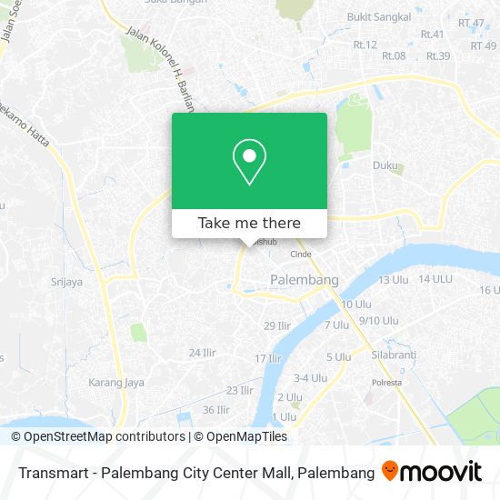 Transmart - Palembang City Center Mall map