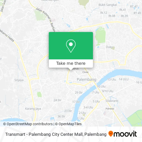 Transmart - Palembang City Center Mall map