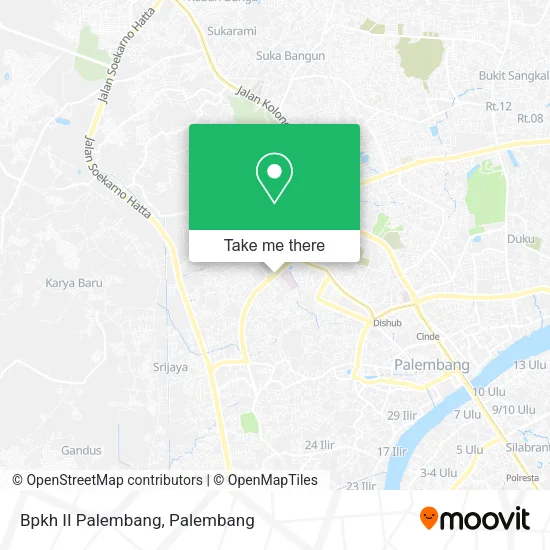 Bpkh II Palembang map