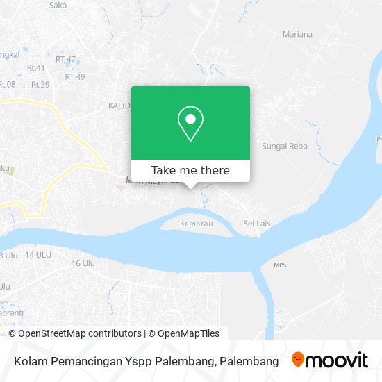 Kolam Pemancingan Yspp Palembang map