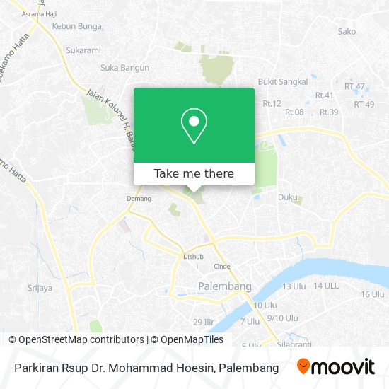 Parkiran Rsup Dr. Mohammad Hoesin map