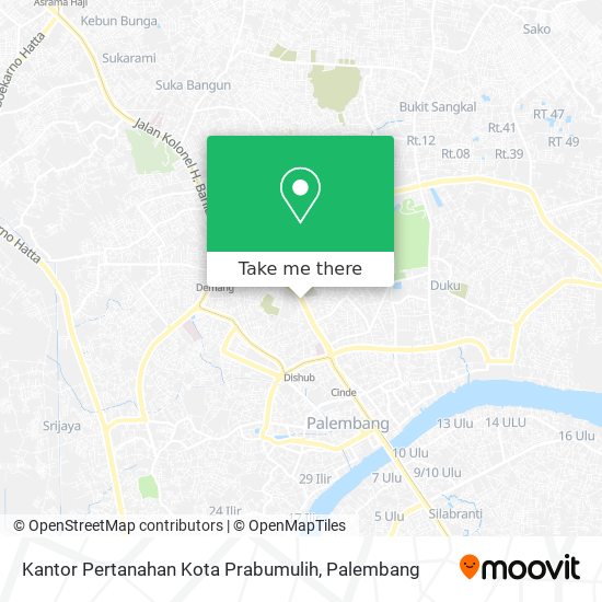 Kantor Pertanahan Kota Prabumulih map