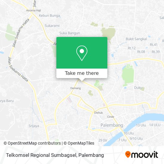 Telkomsel Regional Sumbagsel map