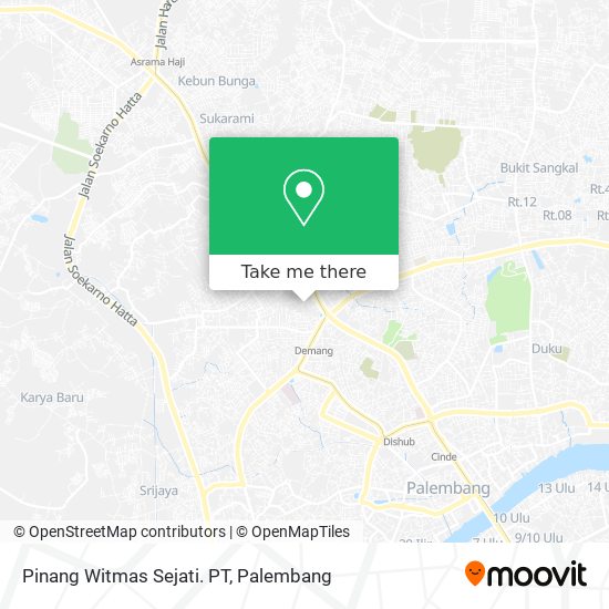 Pinang Witmas Sejati. PT map