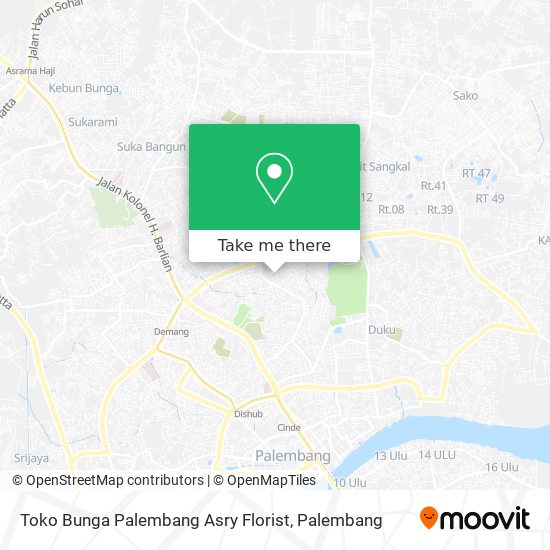 Toko Bunga Palembang Asry Florist map