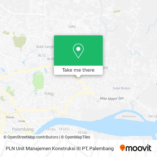 PLN Unit Manajemen Konstruksi III PT map