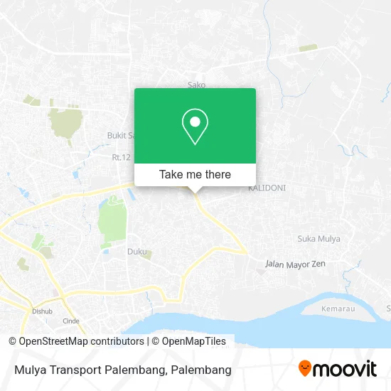 Mulya Transport Palembang map