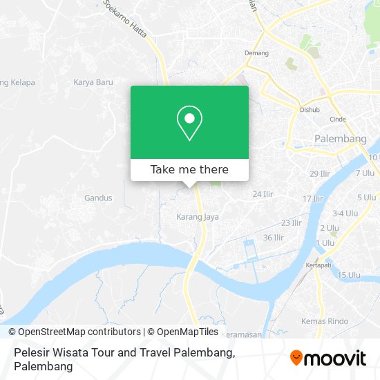 Pelesir Wisata Tour and Travel Palembang map