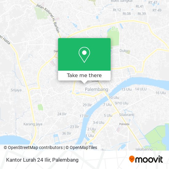 Kantor Lurah 24 Ilir map