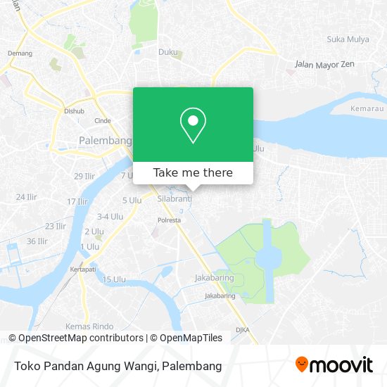 Toko Pandan Agung Wangi map