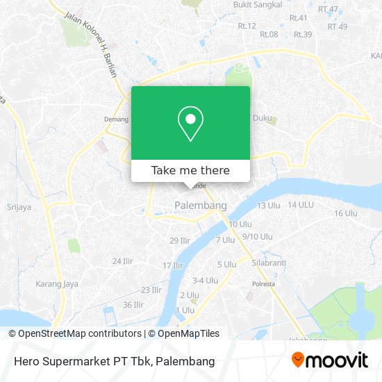 Hero Supermarket PT Tbk map