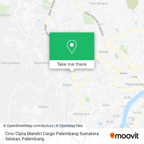 Cmc Cipta Mandiri Cargo Palembang Sumatera Selatan map