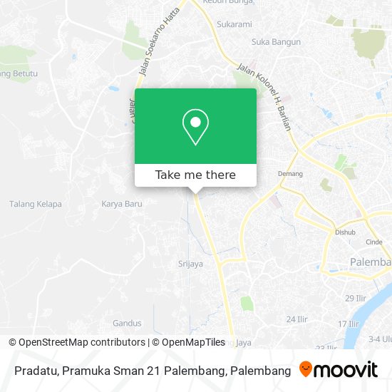 Pradatu, Pramuka Sman 21 Palembang map