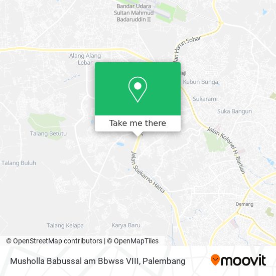 Musholla Babussal am Bbwss VIII map