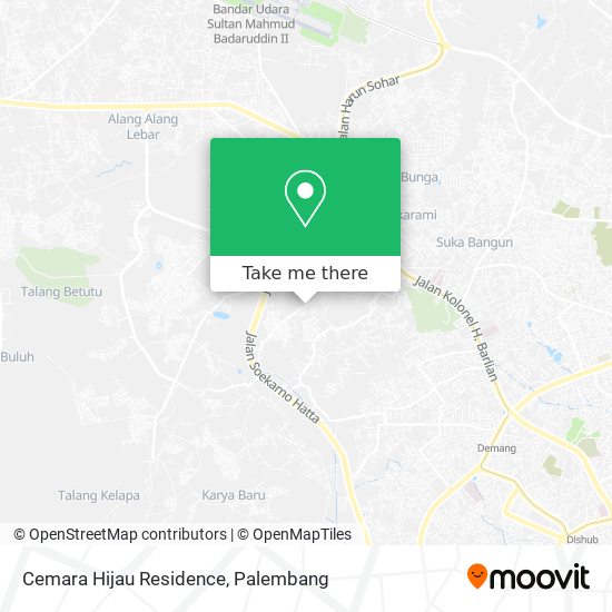 Cemara Hijau Residence map