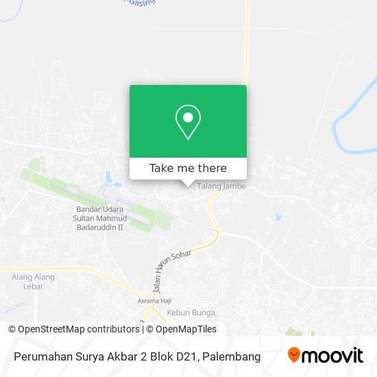 Perumahan Surya Akbar 2 Blok D21 map