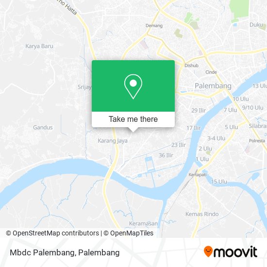 Mbdc Palembang map