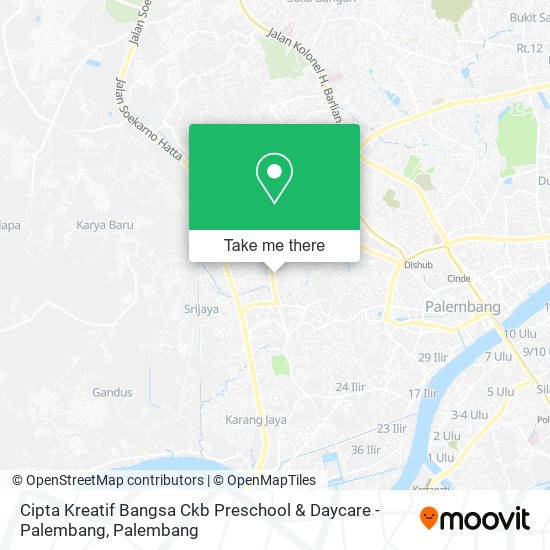 Cipta Kreatif Bangsa Ckb Preschool & Daycare - Palembang map