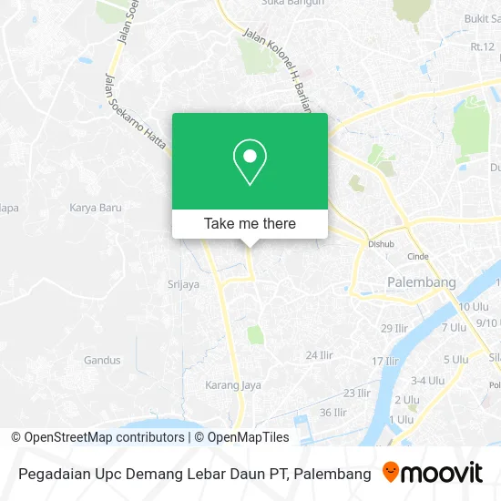 Pegadaian Upc Demang Lebar Daun PT map