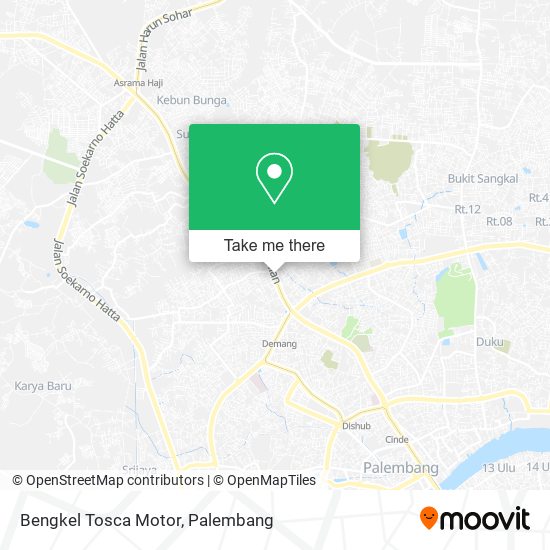 Bengkel Tosca Motor map