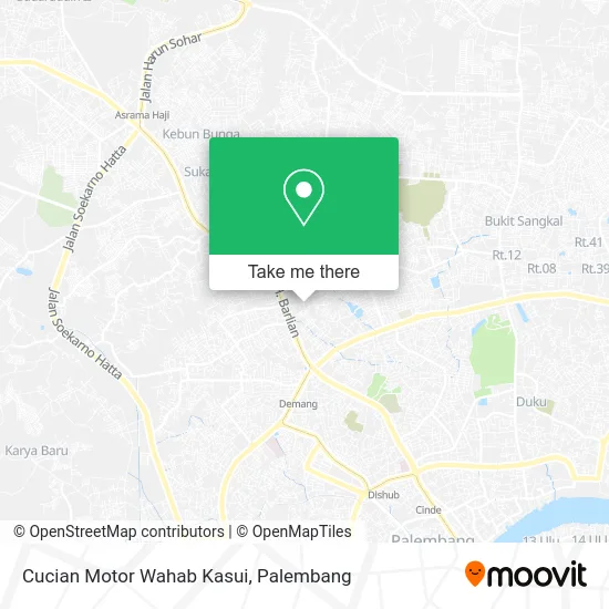 Cucian Motor Wahab Kasui map
