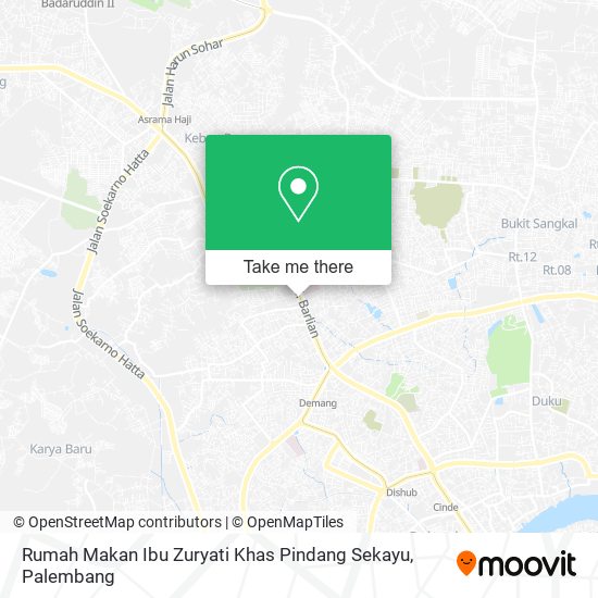Rumah Makan Ibu Zuryati Khas Pindang Sekayu map