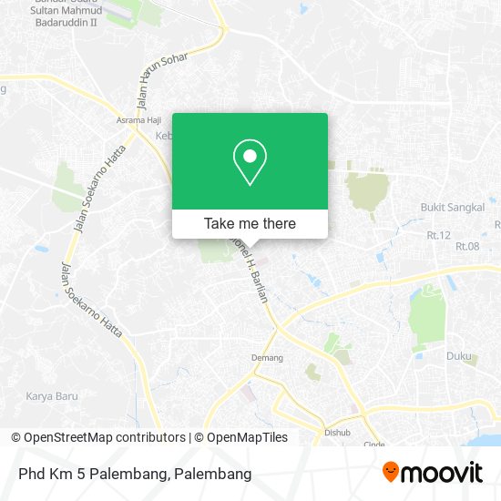 Phd Km 5 Palembang map