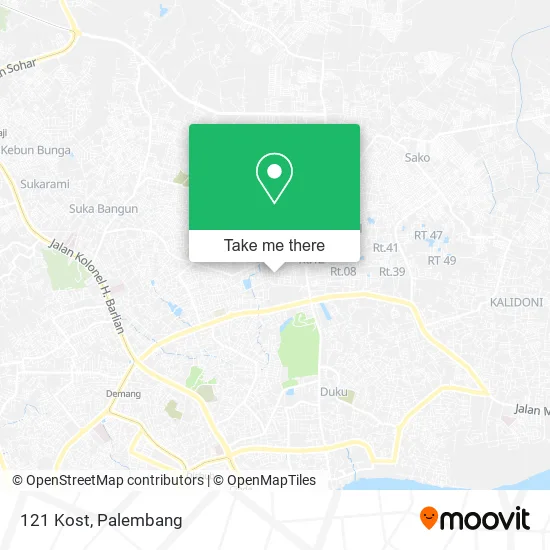 121 Kost map