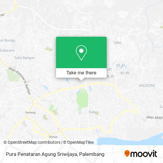Pura Penataran Agung Sriwijaya map