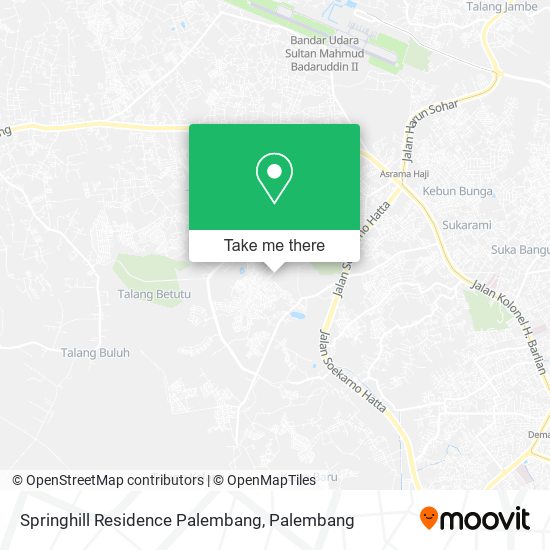 Springhill Residence Palembang map