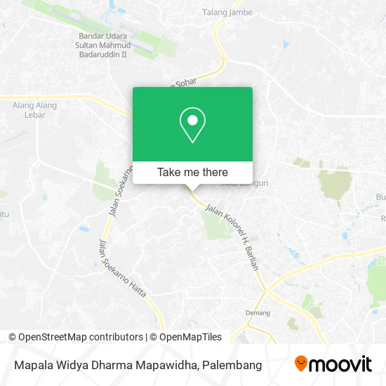 Mapala Widya Dharma Mapawidha map